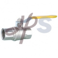 brass gas valve with aluminum handle